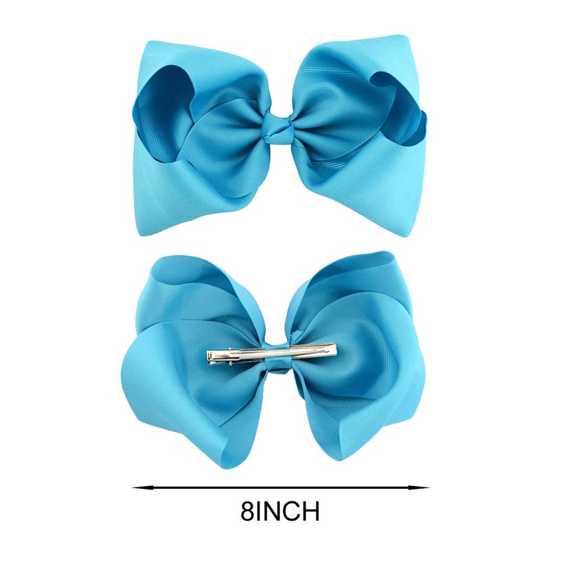 BGFKS Skirt, 4 Layered Tulle Tutu for Girls with Hairbow or Birthday Sash, Blue (3-4 Years) - Image 3